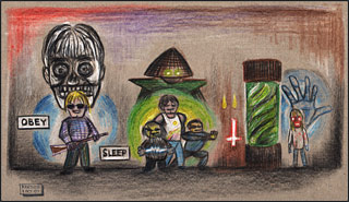John Carpenter Tribute — Drawing by Karthik Abhiram