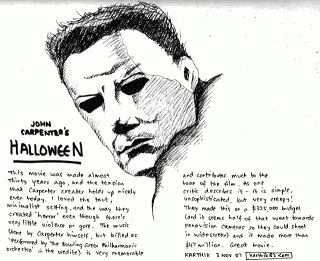 John Carpenter's Halloween — Drawing by Karthik Abhiram