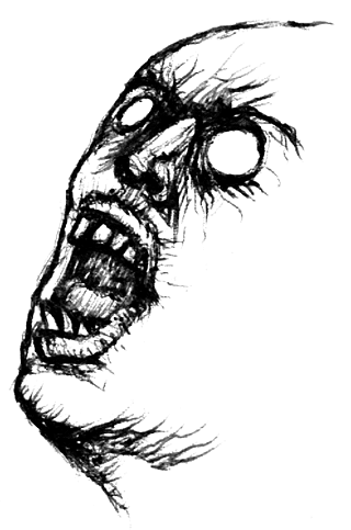 Creepy Face — Drawing by Karthik Abhiram