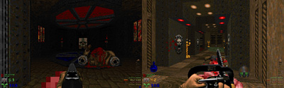 Hatomo Battles the Yomi Demons by Tobias M&uuml;nch and Pablo Dictter for Doom II, Review by Karthik Abhiram — Screenshot from MAP45 and MAP46