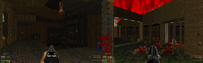 Hatomo Battles the Yomi Demons by Tobias M&uuml;nch and Pablo Dictter for Doom II, Review by Karthik Abhiram — Screenshot from MAP47 and MAP48