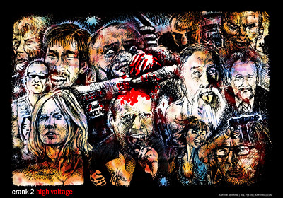 Crank 2: High Voltage — a Drawing by Karthik Abhiram