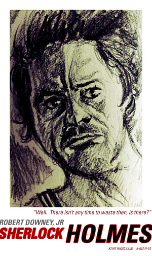 Sherlock Holmes — Drawing by Karthik Abhiram